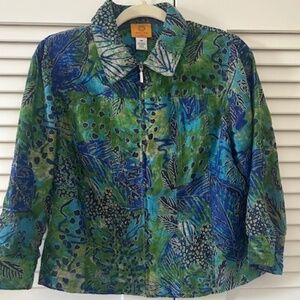 Ruby Rd.  Zip-Up Jacket , Sz 14P